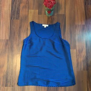 Michael Kors Blue Striped Tank
